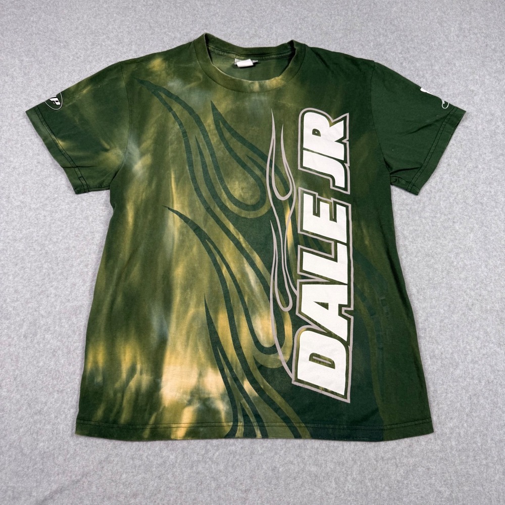 Vintage Y2K NASCAR Dale Earnhardt Jr 88 Winners Circle Amp Energy Tie Dye Tee M